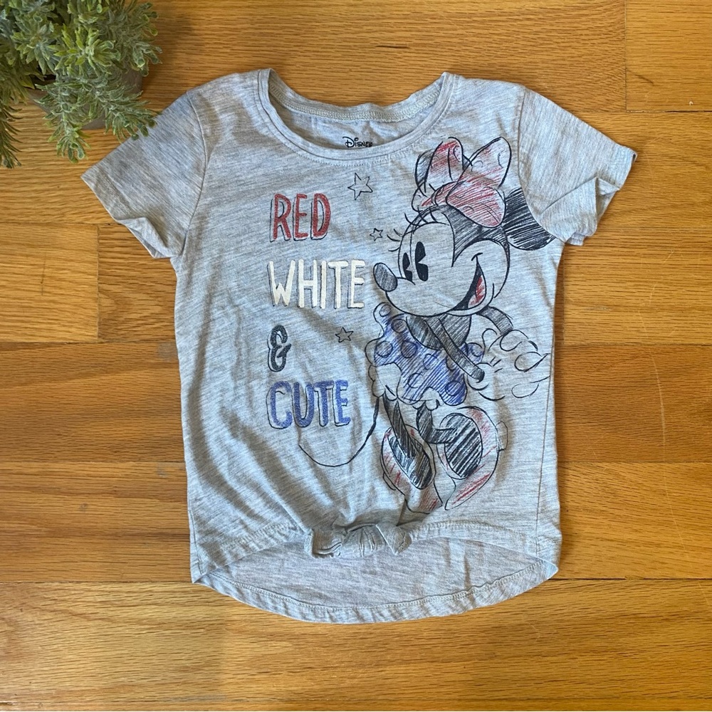 4/$21 3T Minnie Mouse Red White & Blue T-Shirt